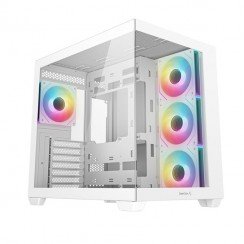 ქეისი CG530 4F Wh Deepcool - ITX/Micro-ATX/ATX , USB3.0×2、USB2.0×1 Side: 3×120mm Side: 3×120mm PWM+ARGB White