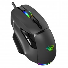 მაუსი AULA F815 - RGB / Wired / Black