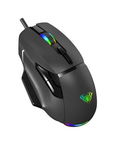 მაუსი AULA F815 - RGB / Wired / Black