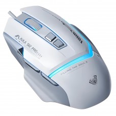 მაუსი AULA S12 Pro - RGB / Wired / White-Gray