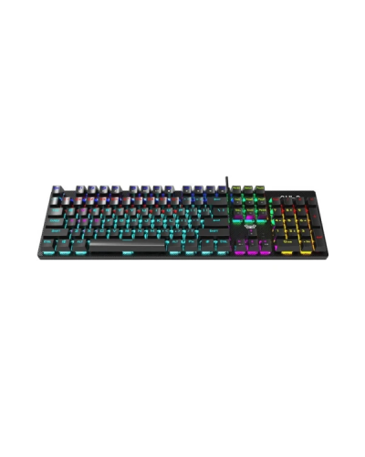 კლავიატურა AULA S2022 - RGB / Wired / Mechanical / BLUE Switch / black