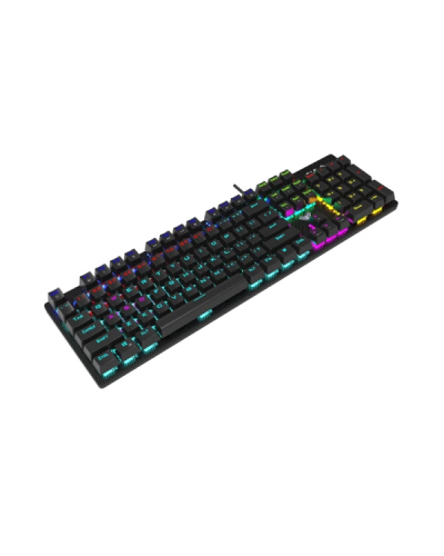 კლავიატურა AULA S2022 - RGB / Wired / Mechanical / BLUE Switch / black