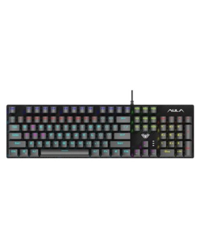 კლავიატურა AULA S2022 - RGB / Wired / Mechanical / BLUE Switch / black
