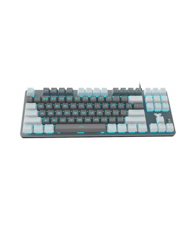 კლავიატურა AULA F3287 - RGB / Wired / Mechanical / Blue Switch / Grey/White 