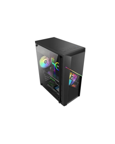 ქეისი AULA FZ003 -  4x120mm / RGB Fans / Mid Tower / Black