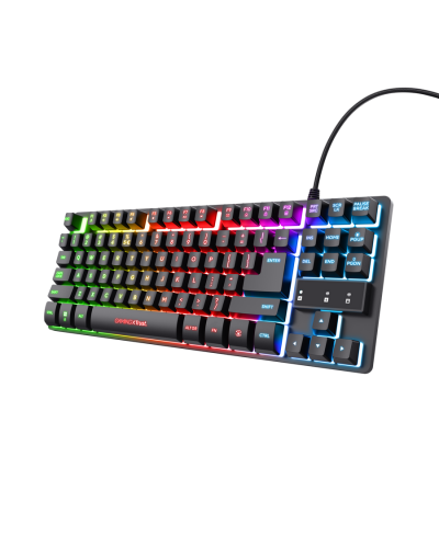 კლავიატურა TRUST GXT833 THADO - RGB / Wired / Membrane / Black