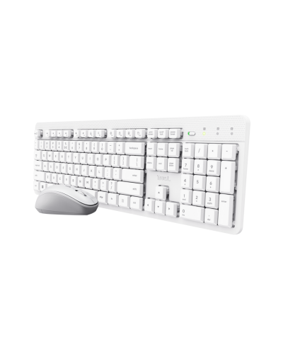 კლავიატურა + მაუსი TRUST ODY II Silent  / white