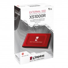 გარე მყარი დისკი Kingston SXS1000/1000G, 1TB, External SSD, USB-C, RED