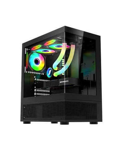 ქეისი - 1st Player Mi7-A - 3xF7 ARGB fans / ATX / Black