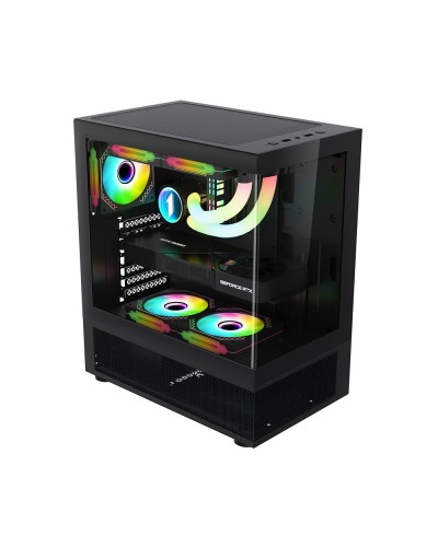 ქეისი - 1st Player Mi7-A - 3xF7 ARGB fans / ATX / Black