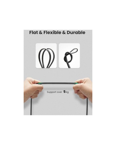 ქსელის კაბელი UGREEN NW189 / CAT7 U/FTP / Lan Cable / 3m / Black