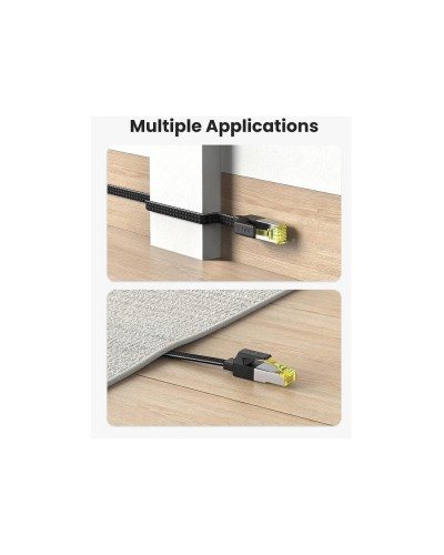 ქსელის კაბელი UGREEN NW189 / CAT7 U/FTP / Lan Cable / 3m / Black
