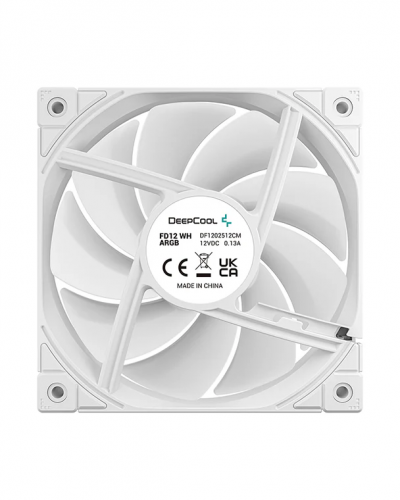 ქეის ქულერი - DeepCool FD12 ARGB-3 IN 1 / თეთრი 