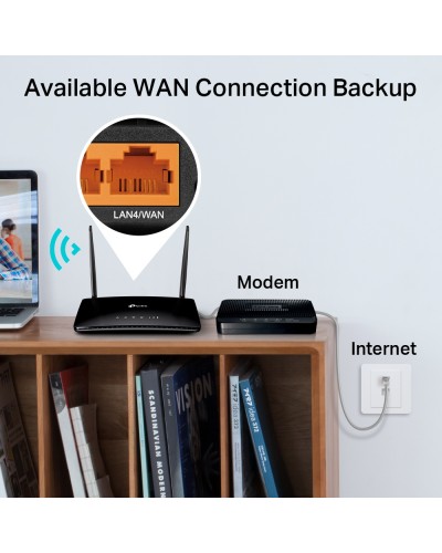 Wi-Fi როუტერი - TP-Link Archer MR402 / 4G LTE  Wireless 