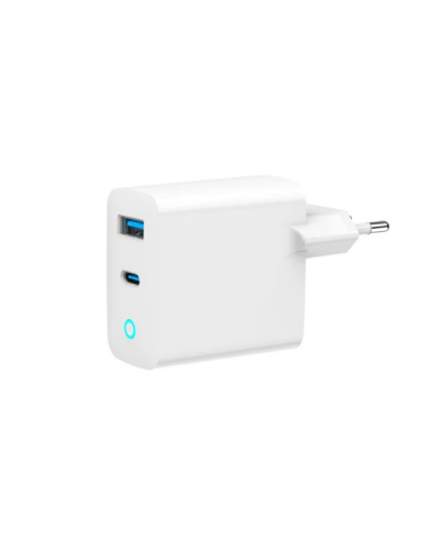 დამტენი - Gembird TA-UC-PDQC30L-W-01 / USB / Type-C / Fast Charger / 30W