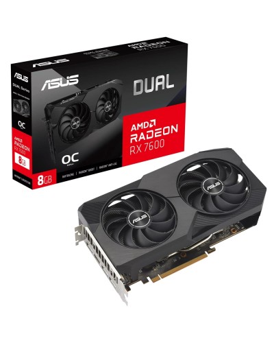 ვიდეო ბარათი - ASUS Radeon™ RX 7600 / 8GB / DUAL / OC EVO