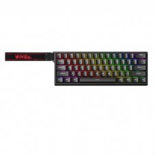 კლავიატურა - AULA WIN60 HE  / მექანიკური / Graywood Magnetic Switch / სადენიანი / 65%