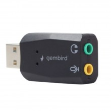USB ხმის ბარათი - Gembird SC-USB2.0-01 / Premium USB 