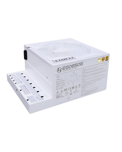 კვების ბლოკი - Lian Li Edge Series / 80 Plus Gold / ATX 3.1 / Full Modular / თეთრი / 850W