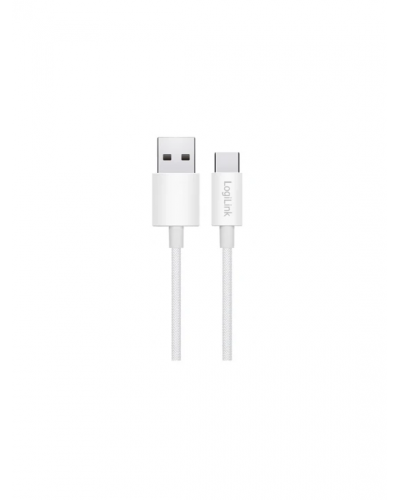 USB to Type-C სადენი - Logilink CU0321 / 60W / up to 480 Mbps / 1 Meter / თეთრი