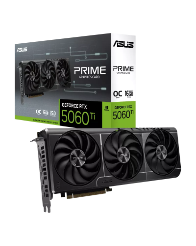 ვიდეო ბარათი -  ASUS PRIME GeForce RTX 5060 Ti 16GB GDDR7 OC