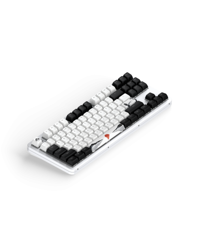 კლავიატურა - Dark Project Fuji II / მექანიკური / თეთრი / 87%