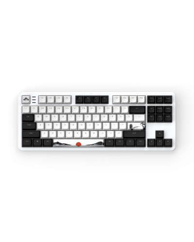 კლავიატურა - Dark Project Fuji II / მექანიკური / თეთრი / 87%