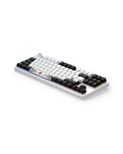 კლავიატურა - Dark Project Fuji II / მექანიკური / თეთრი / 87%