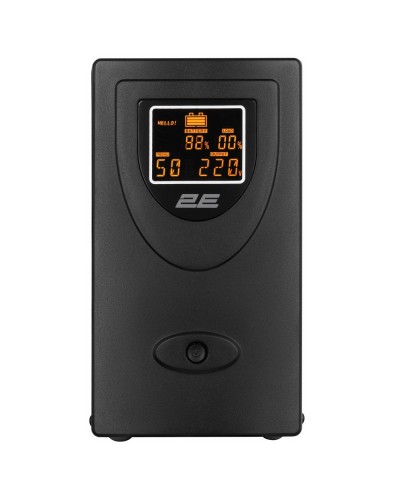 უწყვეტი კვების წყარო - 2E DD2000 / 2000VA / 1200W / LCD / BLACK