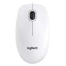მაუსი - Logitech B100 (L910-003360) / სადენიანი / თეთრი