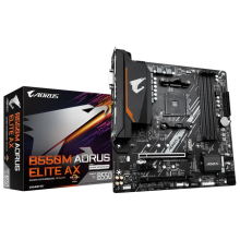 დედა დაფა - GIGABYTE B550M AORUS ELITE AX / DDR4 / AM4 / Wi-Fi / Bluetooth