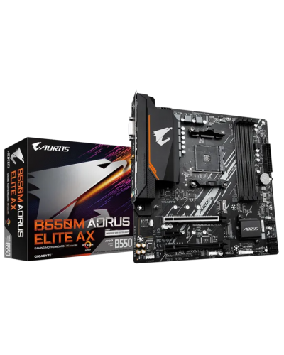 დედა დაფა - GIGABYTE B550M AORUS ELITE AX / DDR4 / Socket AM4