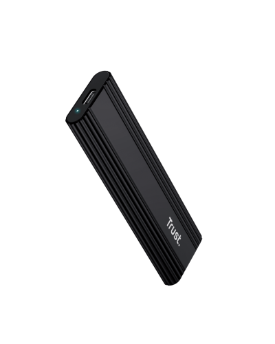 მყარი დისკის ქეისი trust 25806, M.2 NVMe SSD Enclosure Adapter, black
