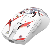 მაუსი - Redragon M916AK-PRO K1NG Pro / 2.4GHz Wireless / Bluetooth / USB (სადენით) / 26000 DPI / თეთრი / 49 გრამი