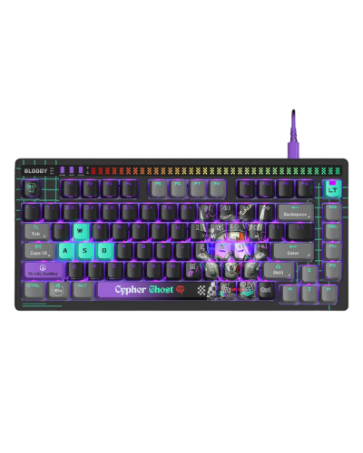 კლავიატურა - A4Tech Bloody AT75 Alpha Optical Switch / მექანიკური / RGB / სადენიანი / 75%