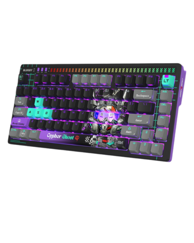 კლავიატურა - A4Tech Bloody AT75 Alpha Optical Switch / მექანიკური / RGB / სადენიანი / 75%