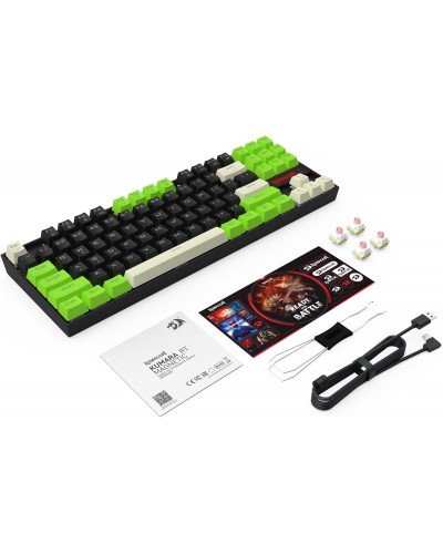 კლავიატურა - Redragon K552BGC-M Kumara 8K / მექანიკური / RT Magnetic Switch / RGB / სადენიანი / TKL