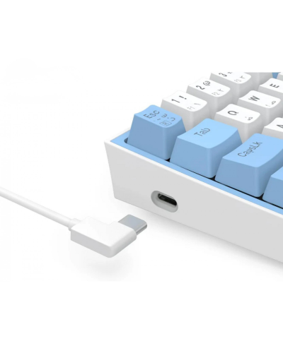 კლავიატურა - Redragon K617WB-RGB Fizz / მექანიკური / Red Switch / RGB / სადენიანი / 60%