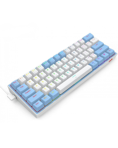 კლავიატურა - Redragon K617WB-RGB Fizz / მექანიკური / Red Switch / RGB / სადენიანი / 60%