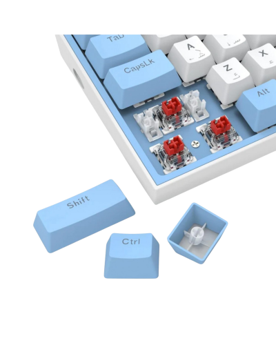 კლავიატურა - Redragon K617WB-RGB Fizz / მექანიკური / Red Switch / RGB / სადენიანი / 60%