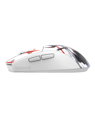 მაუსი – Redragon M916AK-PRO K1NG Pro / 2.4GHz Wireless / Bluetooth / USB-C / 26000 DPI / თეთრი / 42 გრამი