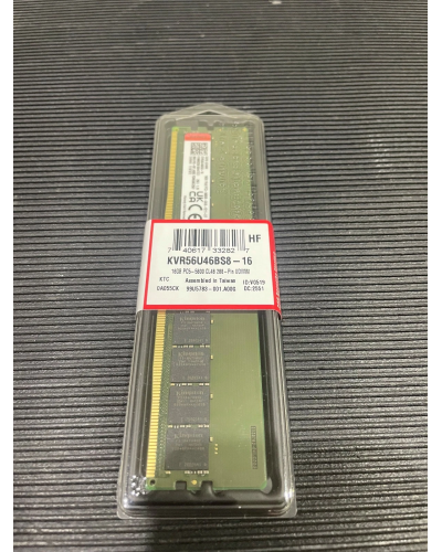 ოპერატიული მეხსიერება – Kingston 16GB / DDR5 / 5600MHz / CL46 / KVR56U46BS8-16 / DIMM