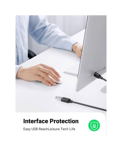 USB დამაგრძელებელი - UGREEN US129 (30127) / USB 3.0 Male to Female Extension / 3 მეტრი