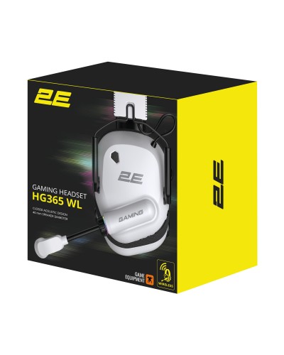 ყურსასმენი - 2E Gaming HG365 / BT + 2.4GHz Wireless / Over-Ear / White