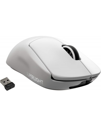 მაუსი - Logitech G PRO X SUPERLIGHT / უსადენო / 25,600 DPI / 63 გრამი / თეთრი