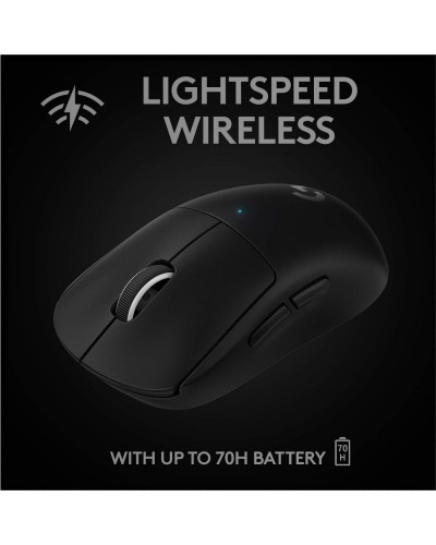 მაუსი - Logitech G PRO X SUPERLIGHT / უსადენო / 25,600 DPI / 63 გრამი / შავი