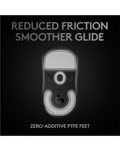 მაუსი - Logitech G PRO X SUPERLIGHT / უსადენო / 25,600 DPI / 63 გრამი / შავი