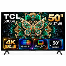 ტელევიზორი - TCL 50C6K 50" (127 სმ) / 4K UHD / Mini LED / Google TV