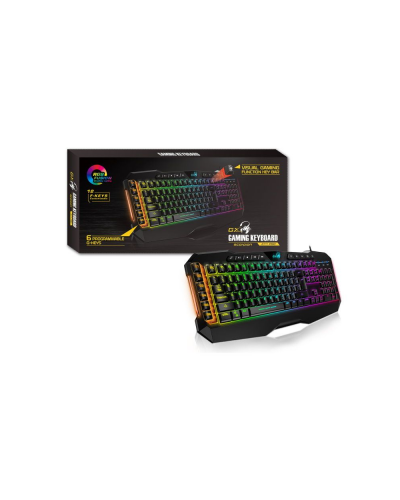 კლავიატურა - Genius Scorpion K11 Pro / მემბრანული / სადენიანი / RGB / 100 % / შავი