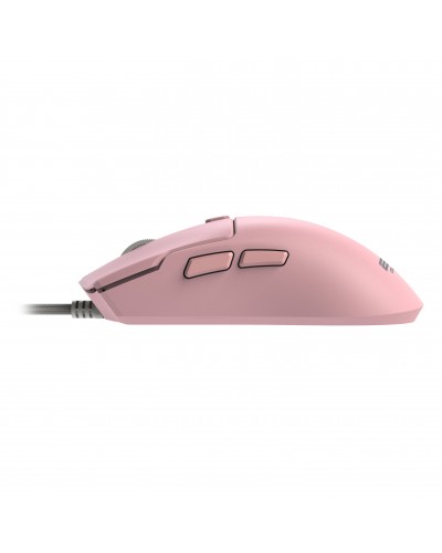 მაუსი - 2E GAMING MG315 / სადენით / 12400 DPI / 50 გრამი / ვარდისფერი